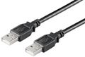 MICROCONNECT USB2.0 A-A 1M M-M, BLACK