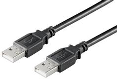 MicroConnect USB2.0 A-A 0,1m M-M, Black