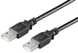MicroConnect USB2.0 A-A 5M M-M, BLACK