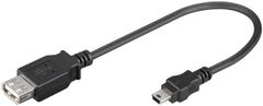 MICROCONNECT USB A - Mini USB B 5P 0.2m F-M