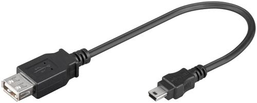 MICROCONNECT USB A - Mini USB B 5P 0.2m F-M (USBAFBM)