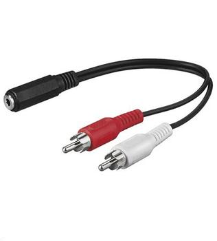 MICROCONNECT Audio Adapter Cable, 0,2 meter (AUDALH02)