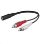 MICROCONNECT Audio Adapter Cable, 0,2 meter