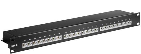 MicroConnect CAT6 24 port 19"  Patch Panel, (PP-014)