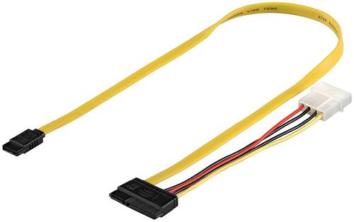 MICROCONNECT SATA data + power adaptor (PI17147)