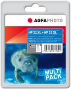 AGFAPHOTO Ink BK+CO, rpl. HP No. 21/22