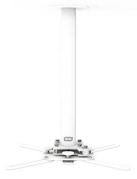 SMS Projector Precision CM V 385-535 - Aluminium/ Vit,  Max belastning 20kg, 385-535mm totallängd (PP120001)