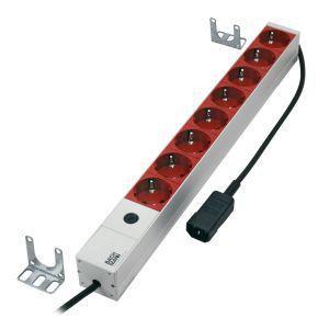 MICROCONNECT 8-way Outlet strip, 19"" 1U (CABINETACC3)