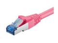 MICROCONNECT SFTP CAT6A 0,5M Pink SNAGLESS