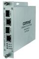 COMNET CNMC2SFP | Dual Media Converter, 100Mbps/1Gbps Multirate Support, 2 SFP Ports + 2 RJ-45 Copper Ports