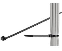 MICROCONNECT Cable tie 100pcs Black 203mm