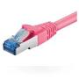 MICROCONNECT SFTP CAT6A 1M Pink SNAGLESS