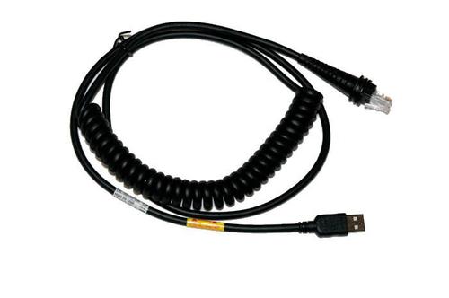 HONEYWELL Cable: USB, black, 12V locking, 5m, coiled, 5V host power (CBL-503-500-C00)