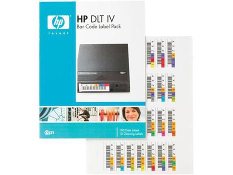 Hewlett Packard Enterprise BAR CODE LABELS 100 PACK F / DLT TAPE IV (Q2004A)