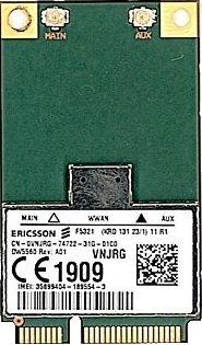 DELL Wireless 5560 - Trådløs mobilmodem - 3G - PCIe Mini Card - for Latitude E5430, E5530, E6430S; Precision Mobile Workstation M4700, M6700 (FJ8J9)