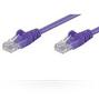 MICROCONNECT UTP CAT5E 0.5M Purple PVC BULK