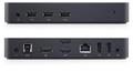DELL D3100 USB 3.0 Ultra HD Tripple Video Docking Station - EU Type C Plug, Wired, Black