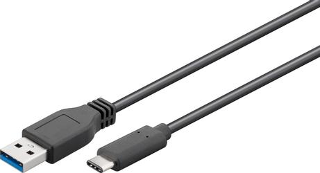 MicroConnect USB-kabel - USB-type A (hann) til USB-C (hann) - USB 3.1 Gen 1 - 2 m - svart (USB3.1CA2)