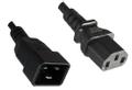 MICROCONNECT Power Cord 1m Extension MICRO