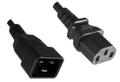MICROCONNECT Power Cord 1m Extension