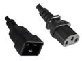 MICROCONNECT Power Cord 2m Extension MICRO