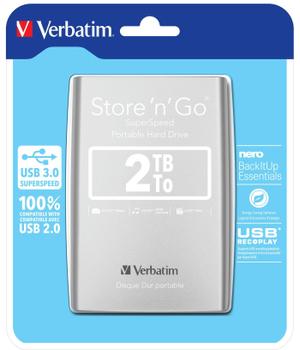 VERBATIM Store n Go 2,5      2TB USB 3.0 silver (53189)