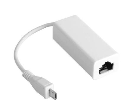 MICROCONNECT USB MICRO to Ethernet, White (USBMICROETHB)