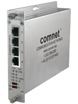 COMNET Four Channel Ethernet over (CLLFE4POEU)