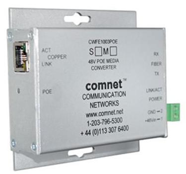 COMNET Media Converter 10/ 100Mbps (CNFESFPMCPOE30/M)