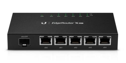 UBIQUITI EdgeRouter ER-X-SFP 5 Gigabit RJ45 ports with passive PoE support, 1xSFP (ER-X-SFP)
