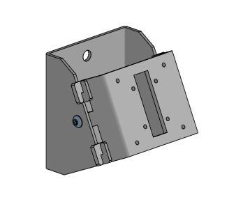 ERGONOMIC SOLUTIONS Angled Wall Mount, Black (SPM115-02)