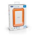 LACIE Rugged Mini 2TB Ekstern HDD USB 3.0, Støtsikker, By Neil Poulton