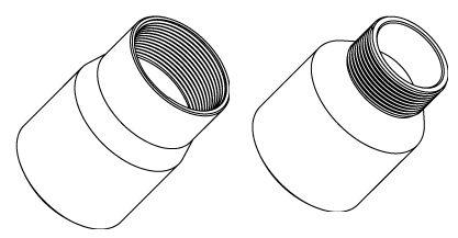 BOSCH NPT-to-Metric Adapter Set (NDA-ADPTR-NPTMET)