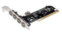 MICROCONNECT 4 + 1 Port USB 2.0 PCI Card (MC-USB-NEC2.0)