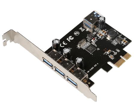 MICROCONNECT 4 port USB 3.0 PCIe card (MC-USB3.0-F2B2-V2)