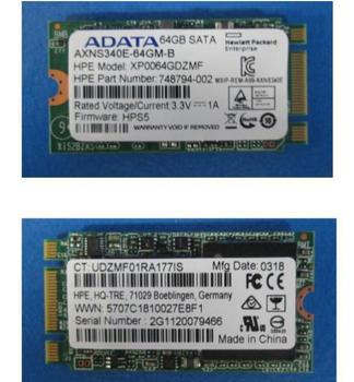 HPE SSD 64GB SATA M.2 type 2242 (749154-001-RFB)
