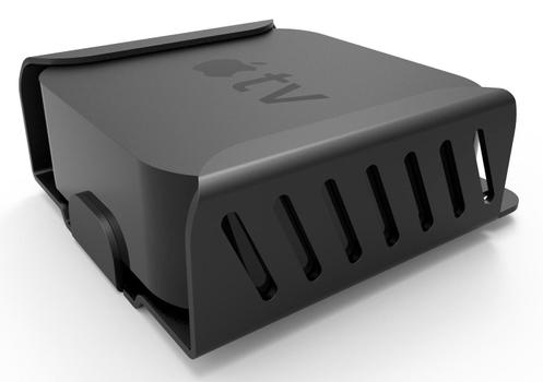 COMPULOCKS Apple TV Security Mount (4th, 4k 1-2nd Gen) (2018-2021) - Monteringssats (säkerhetshållare,  låshuvudenhet) - för mediabox - höggradig aluminium - gagatsvart - monteringsgränssnitt: 75 x 75 mm - för Ap (ATVEN35)