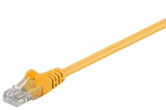 MICROCONNECT U/UTP CAT5e 0.25M Yellow PVC
