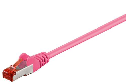 MICROCONNECT F/UTP CAT6 0.25m Pink PVC (B-FTP60025PI)
