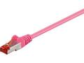 MICROCONNECT S/FTP CAT6 1m Pink LSZH