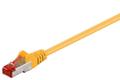 MICROCONNECT F/UTP CAT6 0.25m Yellow LSZH