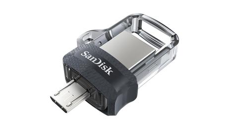 SanDisk Ultra Dual - USB-flashstasjon - 64 GB - USB 3.0 / micro USB (SDDD3-064G-G46)