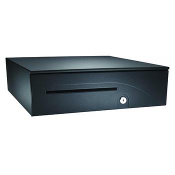 APG Cashdrawer S100 12/24 V Black cash drawer with Euro insert 5 bills/8 coins (T520-BL1616-M1)