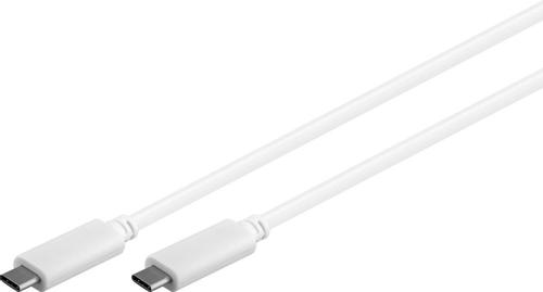 MICROCONNECT USB-C Gen2 cable, white. 2m (USB3.1CC2W)