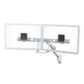 HX WALL DUAL MONITOR ARM WHITE . ACCS