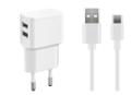 MICROCONNECT USB Type C Charger Set White MICRO