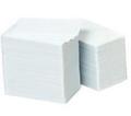 ZEBRA CARD,FOOD SAFE PVC,30 MIL,WHITE/WHITE,GLOSSY 500 BOX