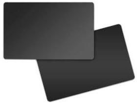 ZEBRA CARD FOOD SAFE PVC 30 MIL 500 BOX BLACK/ BLACK MATTE CARD (800050-158)