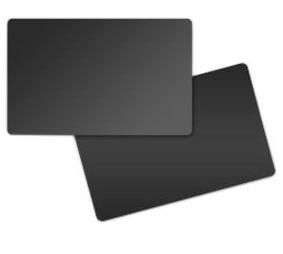 ZEBRA CARD FOOD SAFE PVC 30 MIL BOX OF 500 CARDS BLACK GLOSSY CARD (800050-157)