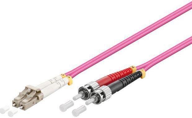 MicroConnect - Nettverkskabel - LC/UPC multimodus til ST/UPC multimodus - 5 m. - 2 mm - fiberoptisk - dupleks - 50 / 125 my - OM4 - halogenfri - erik